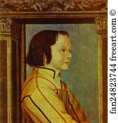 Portrait of a Boy with Chestnut Hair