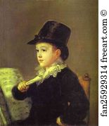 Portrait of Mariano Goya, the Artist's Grandson
