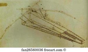 Drawing of a Flying Machine