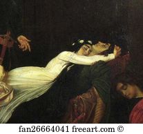 The Reconciliation of the Montagues and Capulets over the Dead Bodies of Romeo and Juliet. Detail