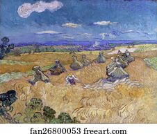 Wheat Stacks with Reaper