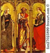 St. Catherine of Alexandria, St. Peter, and Mary Magdalene