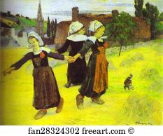 Breton Girls Dancing, Pont-Aven