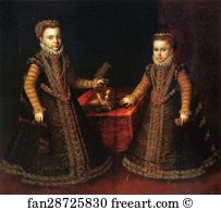 Portrait of the Infantas Isabella Clara Eugenia and Catalina Micaela