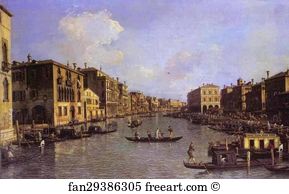 Grand Canal: Looking South-East from the Campo Santo Sophia to the Rialto Bridge