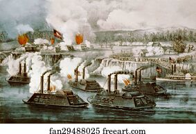 Battle of Fort Hindman.  Bombardment and capture of Fort Hindman, Arkansas Post, Ark. January 11th 1863.