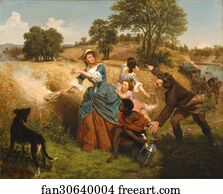 Mrs. Schuyler Burning Her Wheat Fields on the Approach of the British