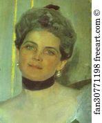 Portrait of Princess Zinaida Yusupova. Detail