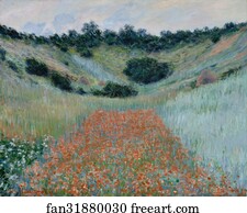 Poppy Field in a Hollow near Giverny