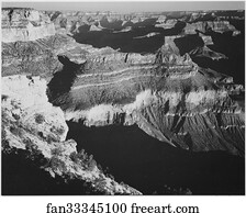 Grand Canyon National Park. Arizona.  Photographs of National Parks and Monuments, compiled 1941 - 1942, documenting the period ca. 1933 - 1942.