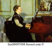 Mme. Manet at the Piano