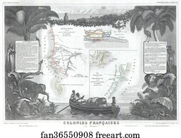 Colonies Francaises. (en Afrique.)