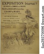 L' "Exposition internationale des Produits du Commerce et de l'Industrie", au Champ de Mars.