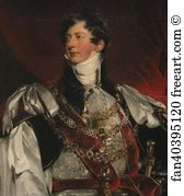 The Prince Regent in Garter Robes. Detail