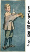 Boy Carrying a Tray