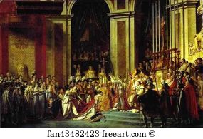 Consecration of the Emperor Napoleon I and Coronation of the Empress Josephine in the Cathedral of Notre-Dame de Paris on 2 December 1804