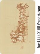Original drawing for Les Maîtres de l’Affiche from issue 46, Sept. 1899.