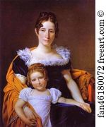 Portrait of the Countess Vilain XIIII and Her Daughter