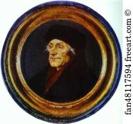 Portrait of Erasmus von Rotterdam in a Round Frame