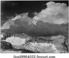 Clouds - White Pass, Kings River Canyon (Proposed as a national park), California, 1936.  Photographs of National Parks and Monuments, compiled 1941 - 1942, documenting the period ca. 1933 - 1942.