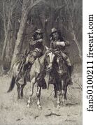 Cheyenne Scouts Patrolling the Big Timber of the North Canadian, Oklahoma