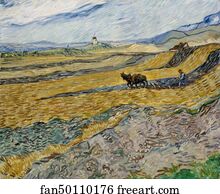 Enclosed Field with Ploughman