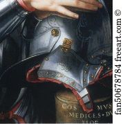Portrait of Cosimo I de'Medici in Armor. Detail
