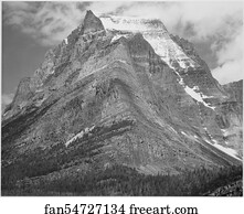 Full view of mountain, "Going-to-the-Sun Mountain, Glacier National Park," Montana.  Photographs of National Parks and Monuments, compiled 1941 - 1942, documenting the period ca. 1933 - 1942.