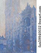 Rouen Cathedral Façade and Tour d'Albane (Morning Effect)