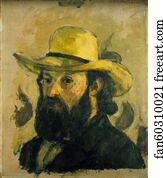 Self-Portrait in a Straw Hat