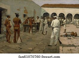 The Mier Expedition: The Drawing of the Black Bean (Prisoners Drawing Their Beans)