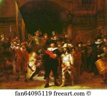 The Night Watch (The Militia Company of Captain Frans Banning Cocq and of Lieutenant Willem van Ruytenburgh)