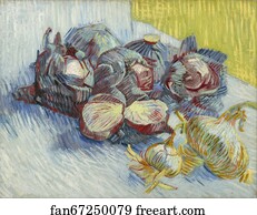 Red cabbages and onions