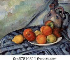 Fruit and a Jug on a Table