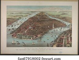 City of New York - Showing the building of the Equitable Life Assurance Society of the United States: No. 120 Broadway