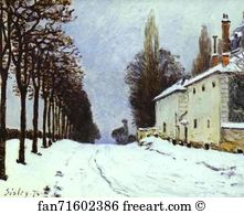 Snow on the Road, Louveciennes (Chemin de la Machine)
