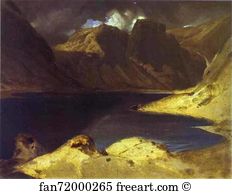 A Lake Scene: Effect of a Storm