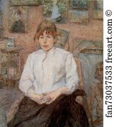 Rousse au caraco blanc / Red-Haired Woman in a White Blouse