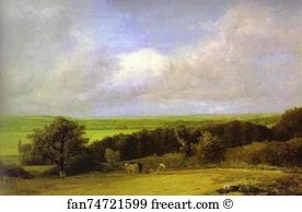 Landscape: Ploughing Scene in Suffolk (A Summerland)