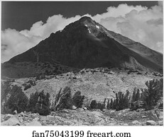 Pinchot Pass, Mt. Wynne, Kings River Canyon (Proposed as a national park), California, 1936.  Photographs of National Parks and Monuments, compiled 1941 - 1942, documenting the period ca. 1933 - 1942.