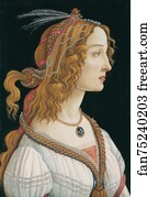 Idealized Portrait of a Lady (Portrait of Simonetta Vespucci as Nymph)