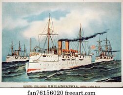 Protected steel cruiser Philadelphia, United States Navy.