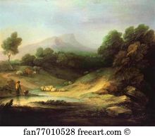 Mountain Landscape with Shepherd