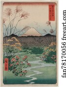 Ōtsuki Plain in Kai Province (Kai �?tsuki no hara), from the series Thirty-six Views of Mount Fuji (Fuji sanjūrokkei)