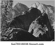 Grand Sentinel, Kings River Canyon (Proposed as a national park), California, 1936.  Photographs of National Parks and Monuments, compiled 1941 - 1942, documenting the period ca. 1933 - 1942.