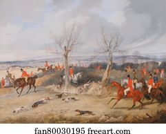 Hunting Scene: In Full Cry