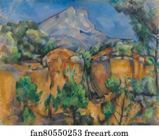 La Montagne Sainte-Victoire vue de la carrière Bibémus