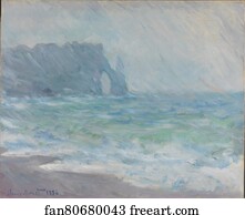 Regnvær, Etretat