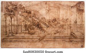 Perspectival study of The Adoration of the Magi