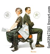 Saturday Evening Post cover – "Election Debate"